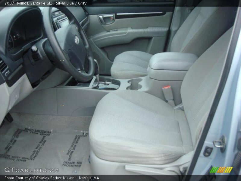 Silver Blue / Gray 2007 Hyundai Santa Fe GLS