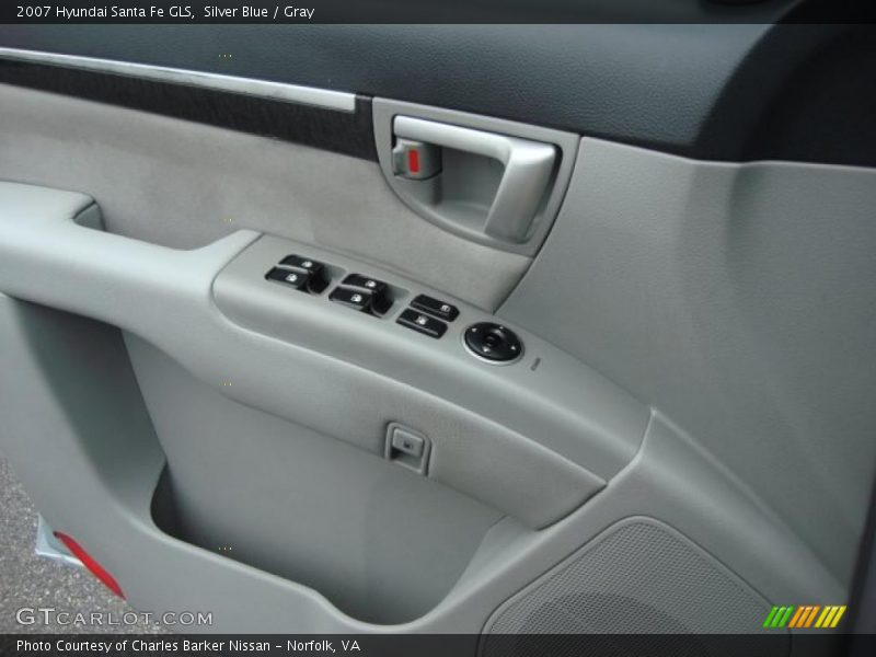 Silver Blue / Gray 2007 Hyundai Santa Fe GLS