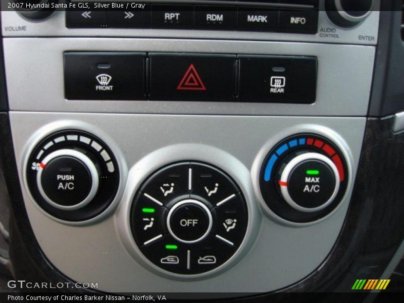 Silver Blue / Gray 2007 Hyundai Santa Fe GLS