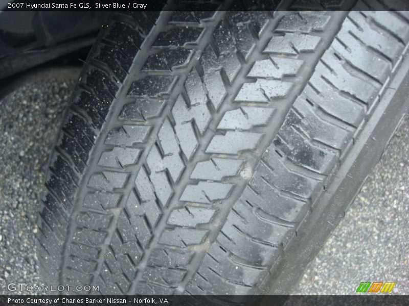 Silver Blue / Gray 2007 Hyundai Santa Fe GLS