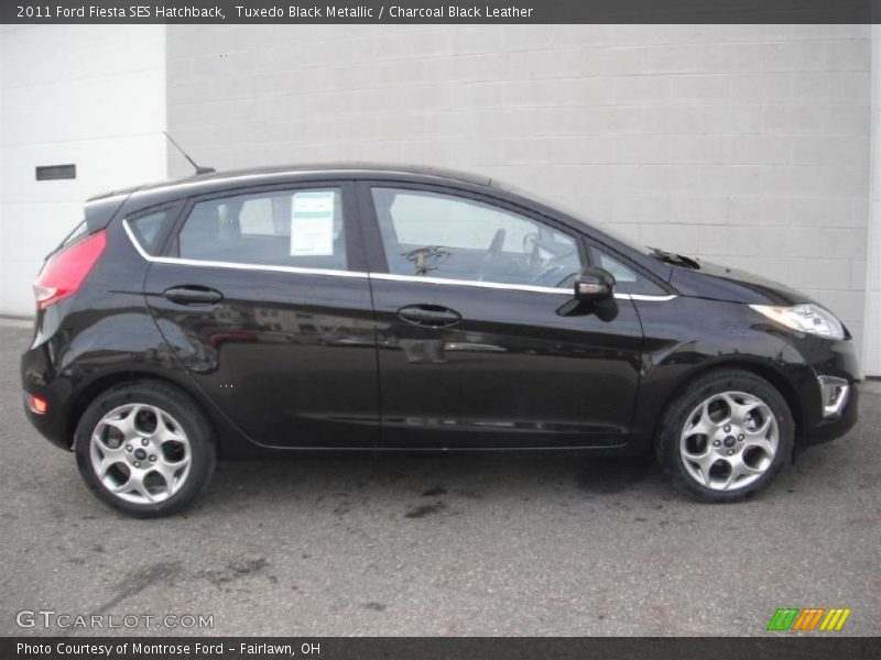 Tuxedo Black Metallic / Charcoal Black Leather 2011 Ford Fiesta SES Hatchback