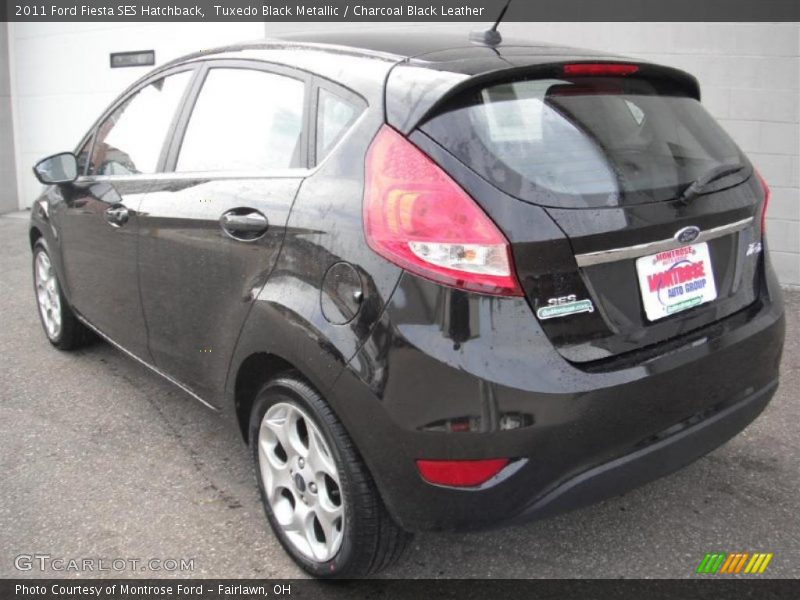 Tuxedo Black Metallic / Charcoal Black Leather 2011 Ford Fiesta SES Hatchback