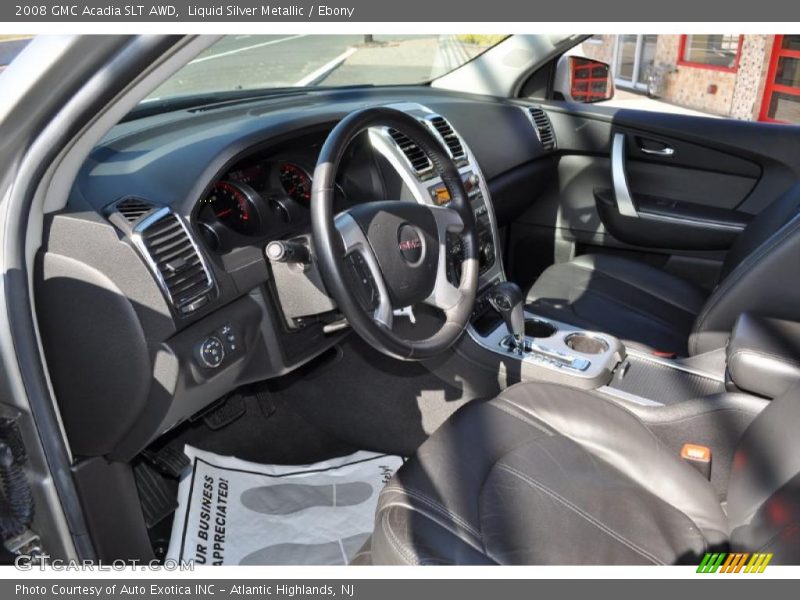 Liquid Silver Metallic / Ebony 2008 GMC Acadia SLT AWD