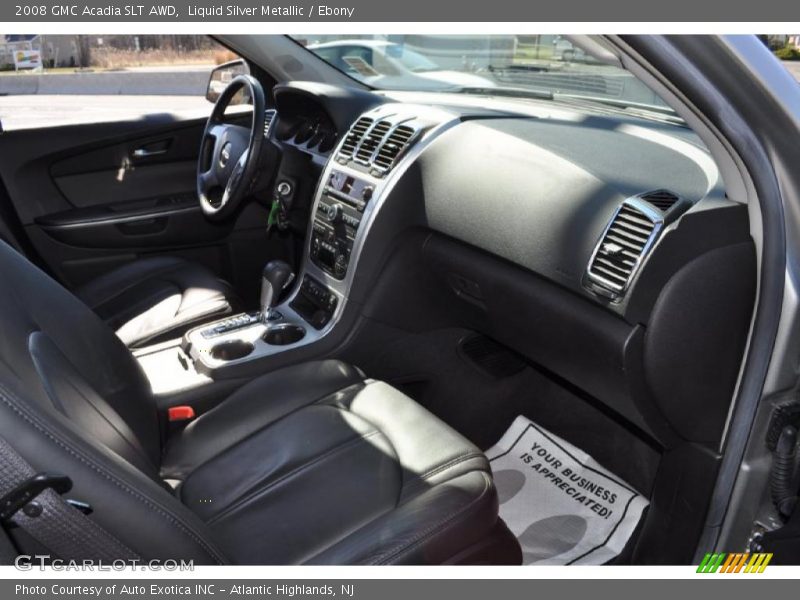 Liquid Silver Metallic / Ebony 2008 GMC Acadia SLT AWD