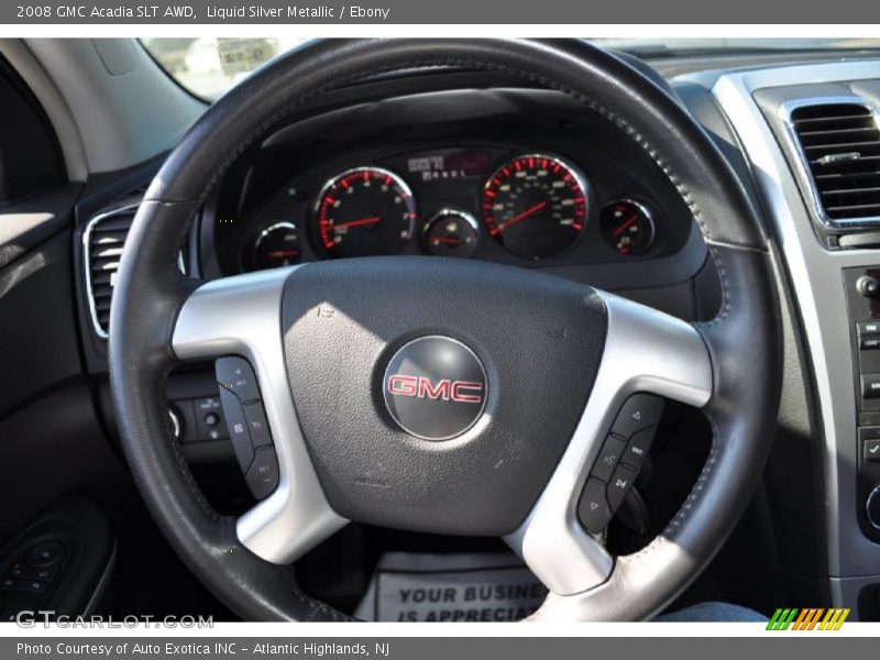 Liquid Silver Metallic / Ebony 2008 GMC Acadia SLT AWD