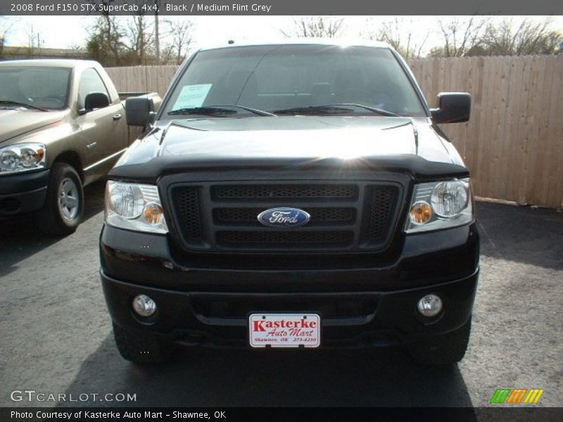 Black / Medium Flint Grey 2008 Ford F150 STX SuperCab 4x4