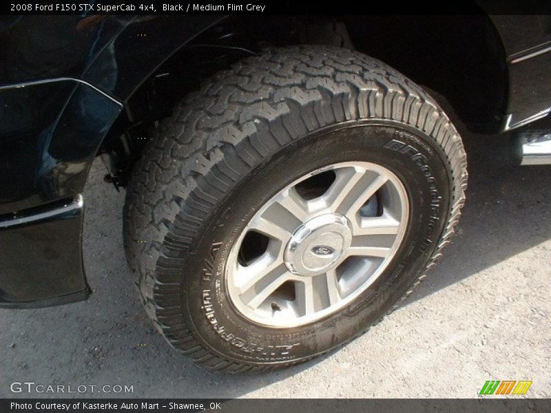Black / Medium Flint Grey 2008 Ford F150 STX SuperCab 4x4