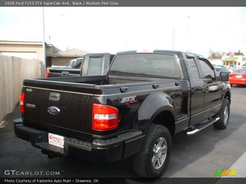 Black / Medium Flint Grey 2008 Ford F150 STX SuperCab 4x4