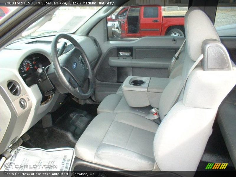 Black / Medium Flint Grey 2008 Ford F150 STX SuperCab 4x4
