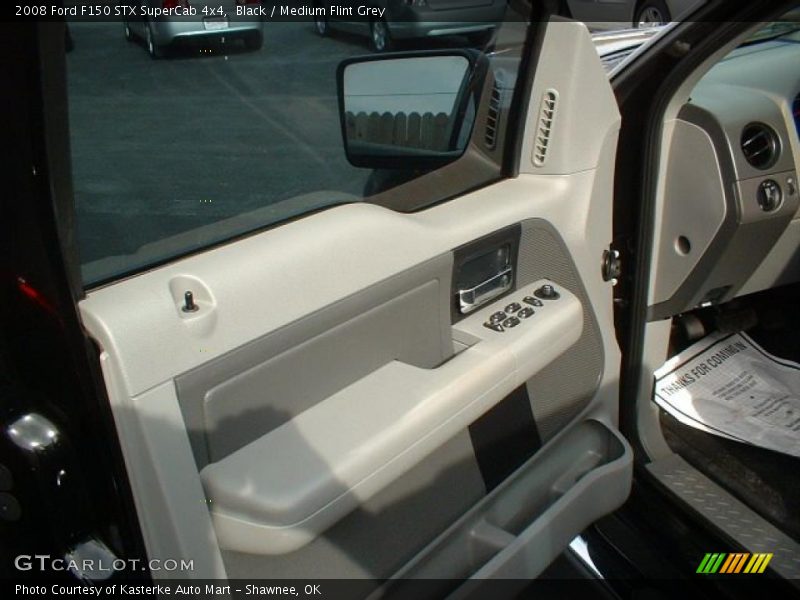 Black / Medium Flint Grey 2008 Ford F150 STX SuperCab 4x4