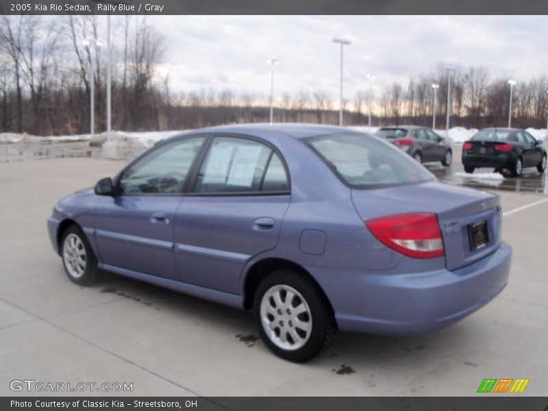 Rally Blue / Gray 2005 Kia Rio Sedan