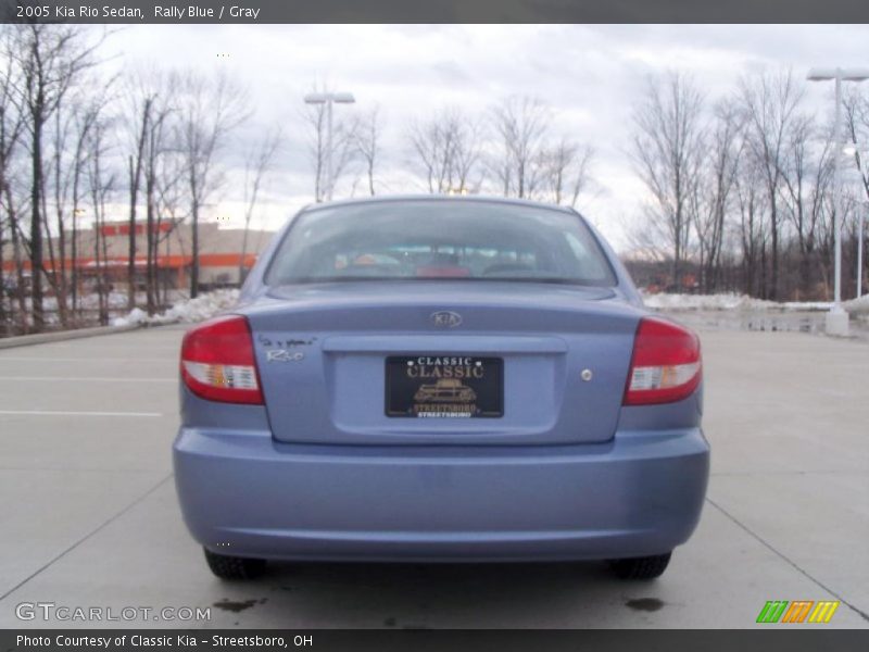 Rally Blue / Gray 2005 Kia Rio Sedan