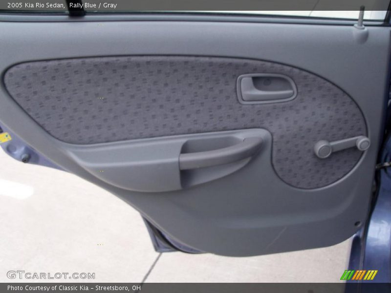 Rally Blue / Gray 2005 Kia Rio Sedan