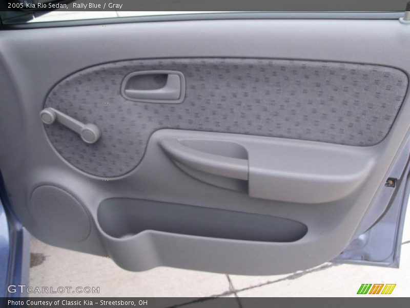 Rally Blue / Gray 2005 Kia Rio Sedan