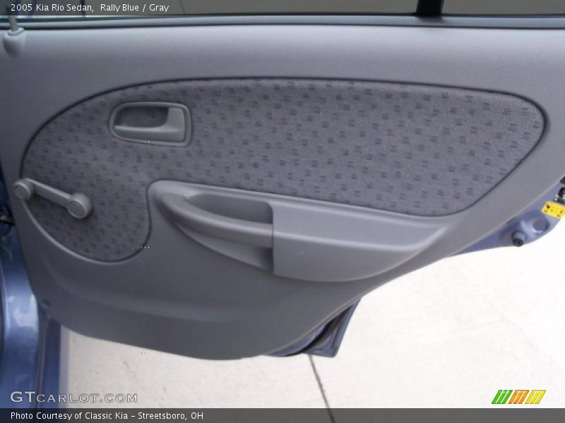 Rally Blue / Gray 2005 Kia Rio Sedan