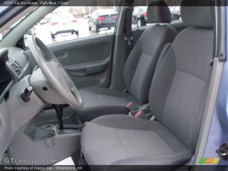 Rally Blue / Gray 2005 Kia Rio Sedan