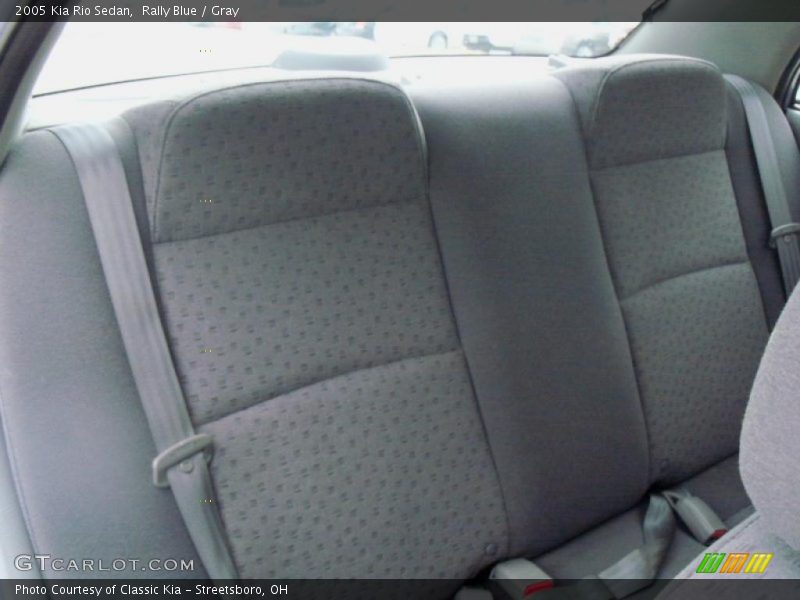 Rally Blue / Gray 2005 Kia Rio Sedan