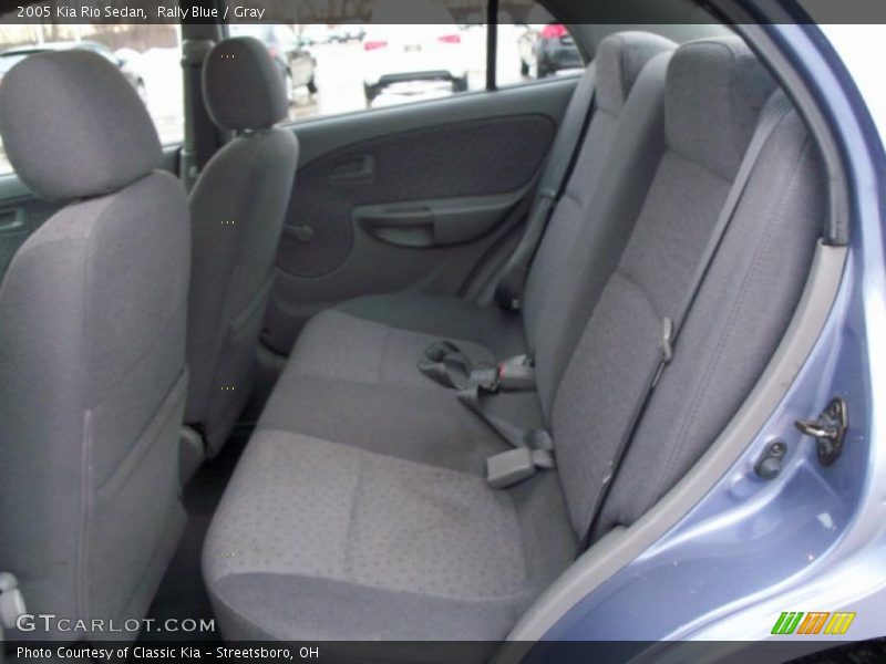 Rally Blue / Gray 2005 Kia Rio Sedan