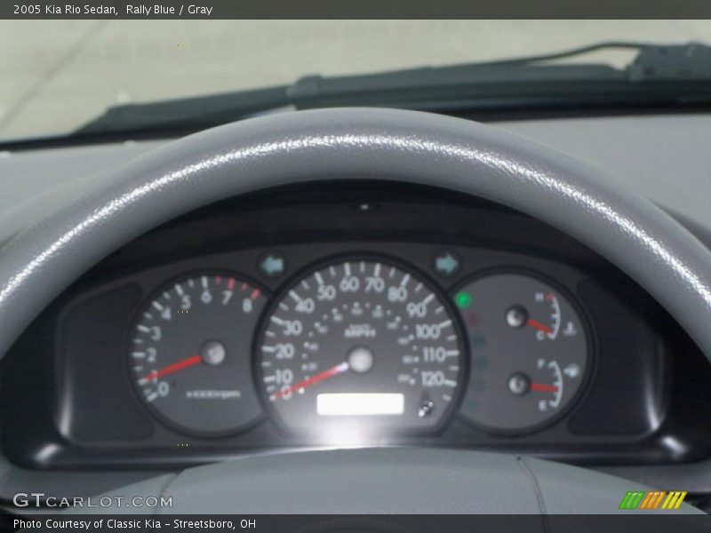 Rally Blue / Gray 2005 Kia Rio Sedan