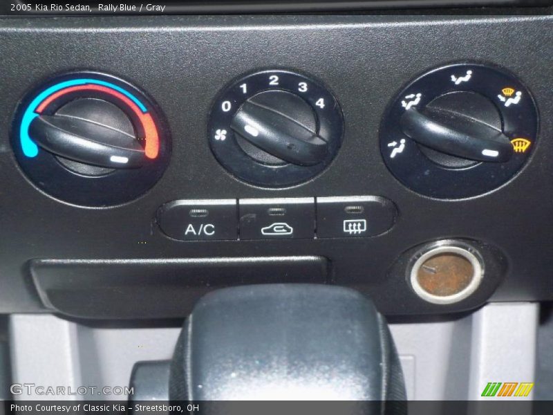 Rally Blue / Gray 2005 Kia Rio Sedan
