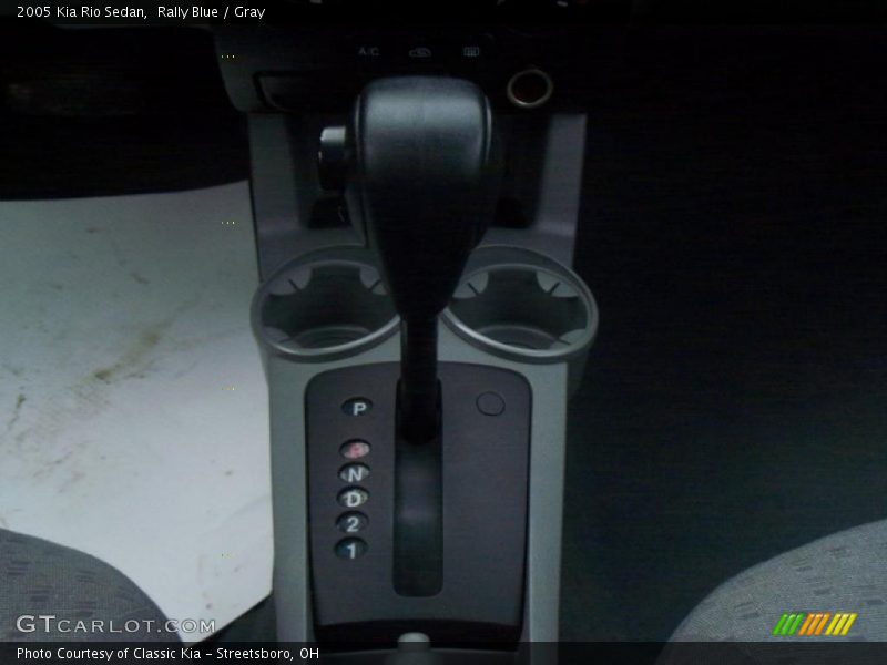 Rally Blue / Gray 2005 Kia Rio Sedan