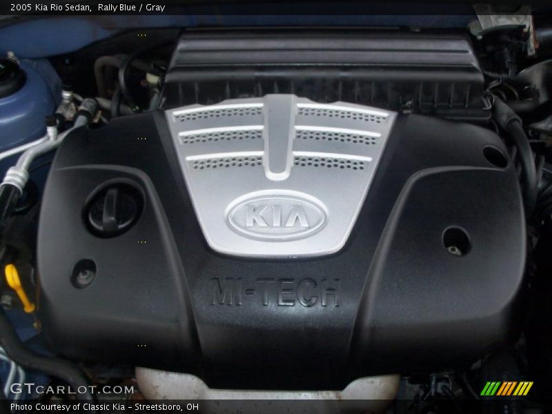 Rally Blue / Gray 2005 Kia Rio Sedan