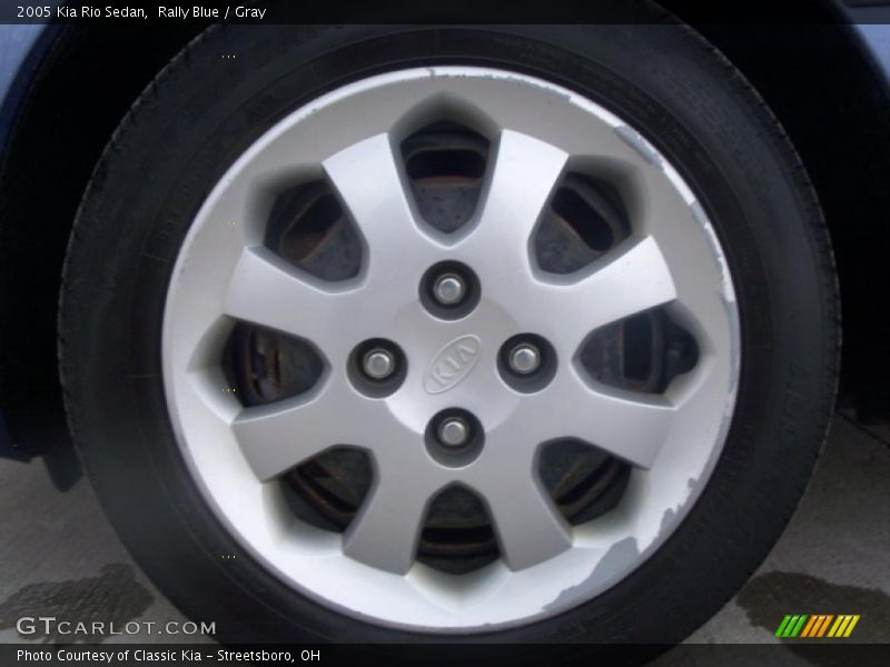 Rally Blue / Gray 2005 Kia Rio Sedan