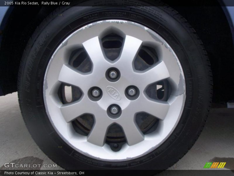 Rally Blue / Gray 2005 Kia Rio Sedan