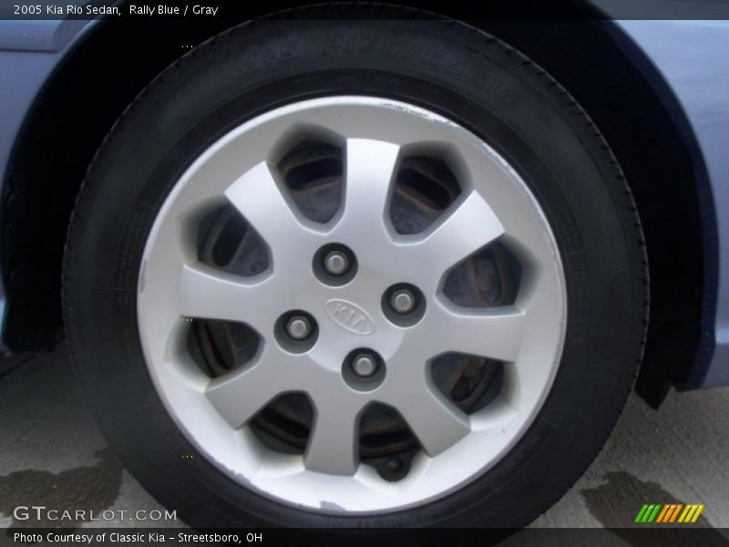 Rally Blue / Gray 2005 Kia Rio Sedan
