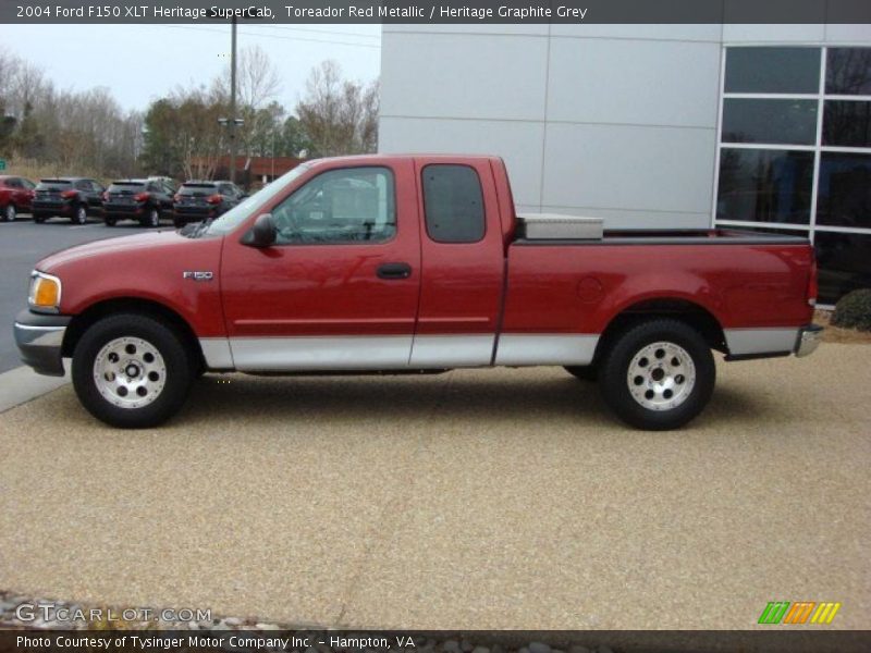 Toreador Red Metallic / Heritage Graphite Grey 2004 Ford F150 XLT Heritage SuperCab