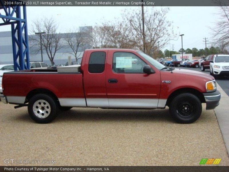 Toreador Red Metallic / Heritage Graphite Grey 2004 Ford F150 XLT Heritage SuperCab