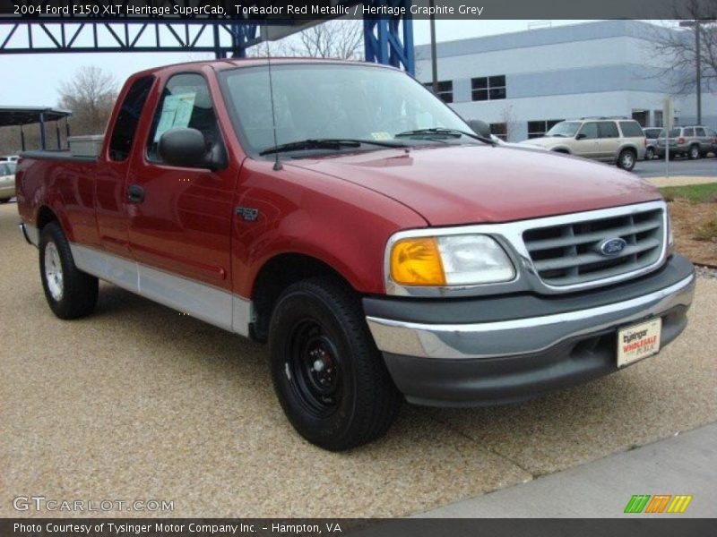 Toreador Red Metallic / Heritage Graphite Grey 2004 Ford F150 XLT Heritage SuperCab