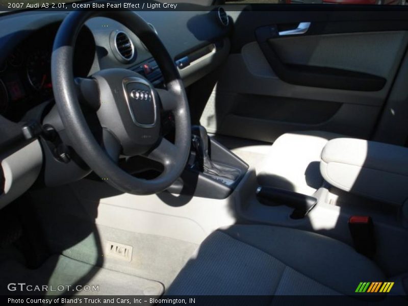Ocean Blue Pearl Effect / Light Grey 2007 Audi A3 2.0T