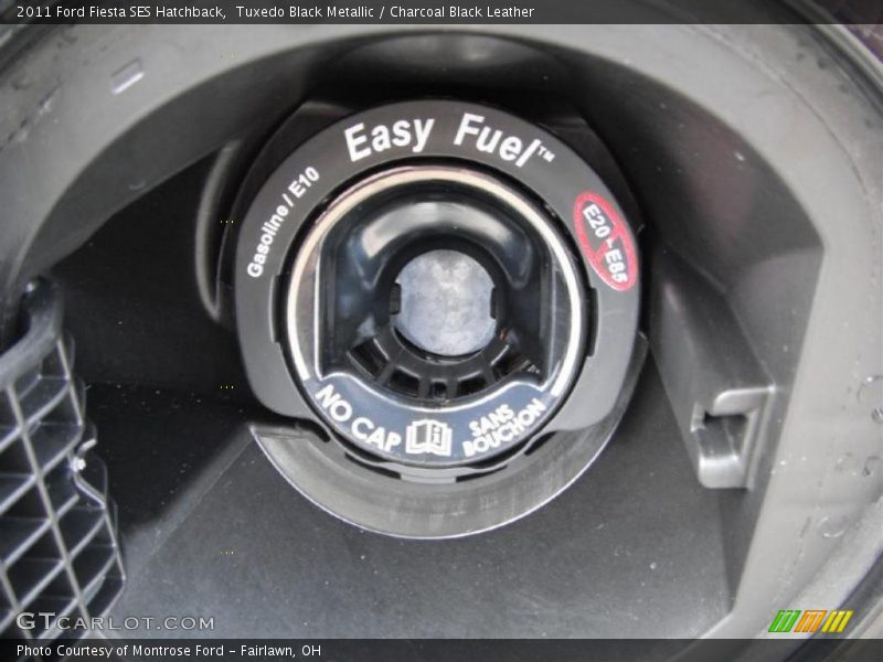 Tuxedo Black Metallic / Charcoal Black Leather 2011 Ford Fiesta SES Hatchback