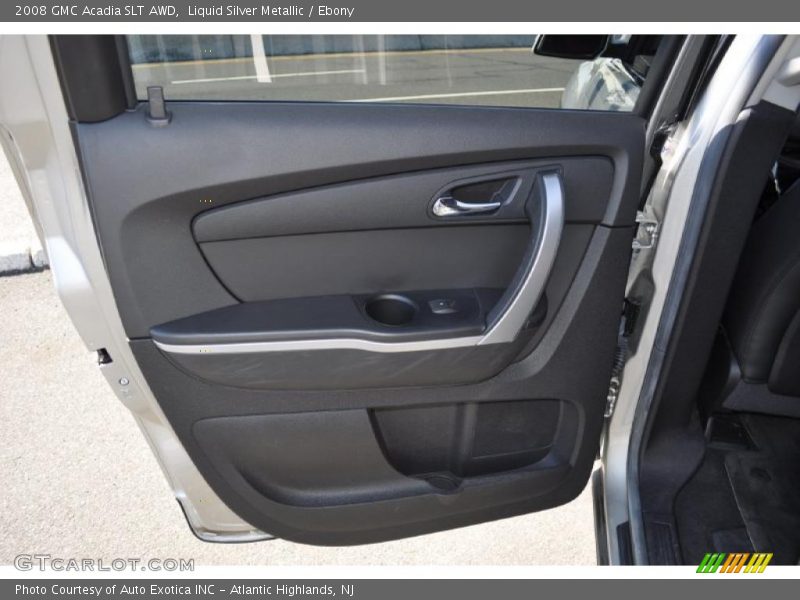 Liquid Silver Metallic / Ebony 2008 GMC Acadia SLT AWD