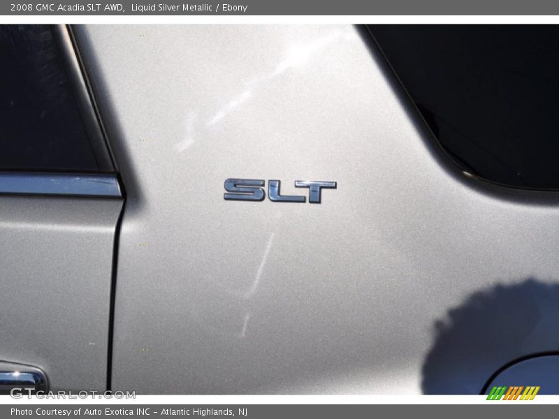 Liquid Silver Metallic / Ebony 2008 GMC Acadia SLT AWD