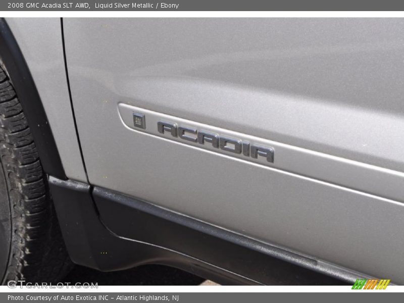 Liquid Silver Metallic / Ebony 2008 GMC Acadia SLT AWD