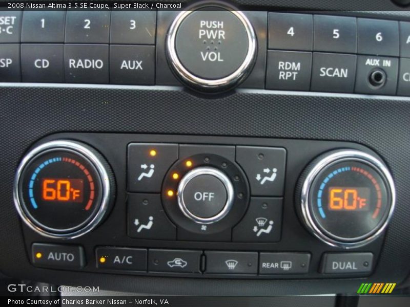 Super Black / Charcoal 2008 Nissan Altima 3.5 SE Coupe