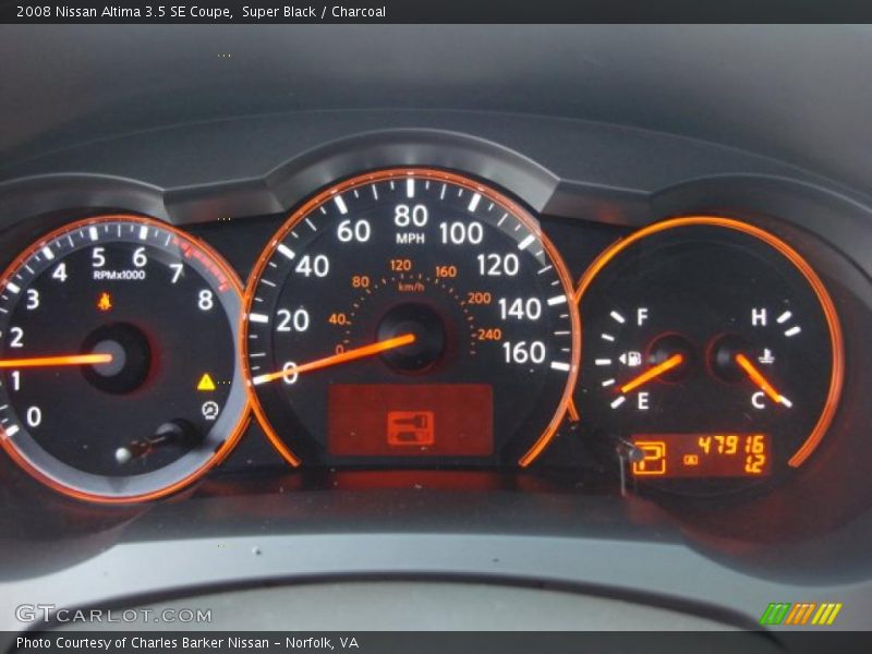 Super Black / Charcoal 2008 Nissan Altima 3.5 SE Coupe