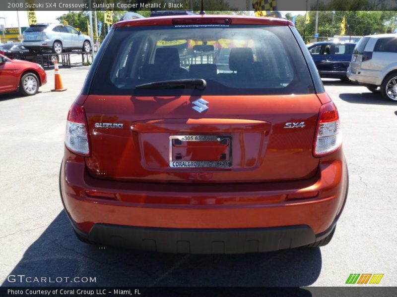 Sunlight Copper Metallic / Black 2008 Suzuki SX4 Crossover
