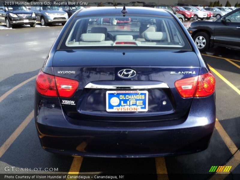 Regatta Blue / Gray 2010 Hyundai Elantra GLS