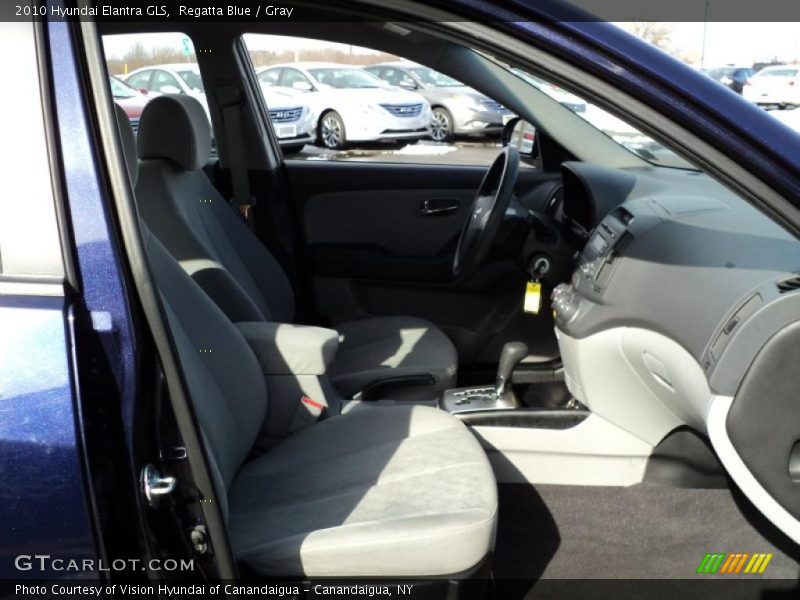 Regatta Blue / Gray 2010 Hyundai Elantra GLS