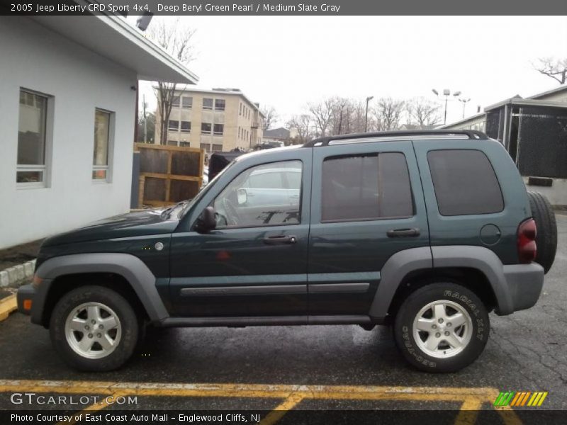 Deep Beryl Green Pearl / Medium Slate Gray 2005 Jeep Liberty CRD Sport 4x4