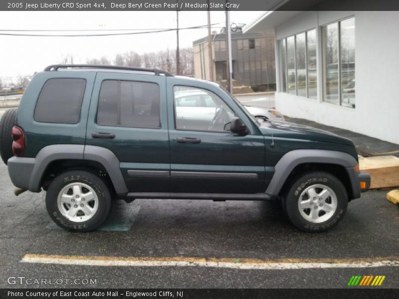 Deep Beryl Green Pearl / Medium Slate Gray 2005 Jeep Liberty CRD Sport 4x4