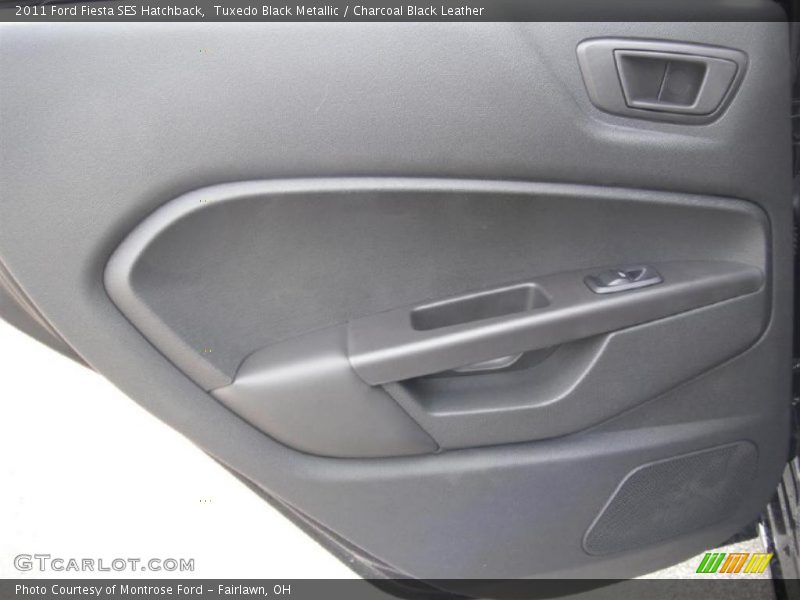 Tuxedo Black Metallic / Charcoal Black Leather 2011 Ford Fiesta SES Hatchback