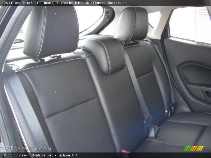 Tuxedo Black Metallic / Charcoal Black Leather 2011 Ford Fiesta SES Hatchback