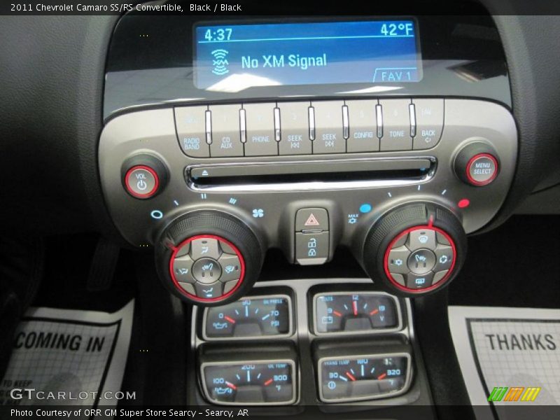 Controls of 2011 Camaro SS/RS Convertible