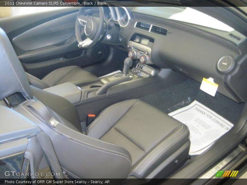  2011 Camaro SS/RS Convertible Black Interior
