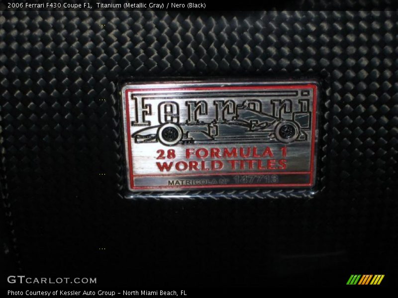  2006 F430 Coupe F1 Logo