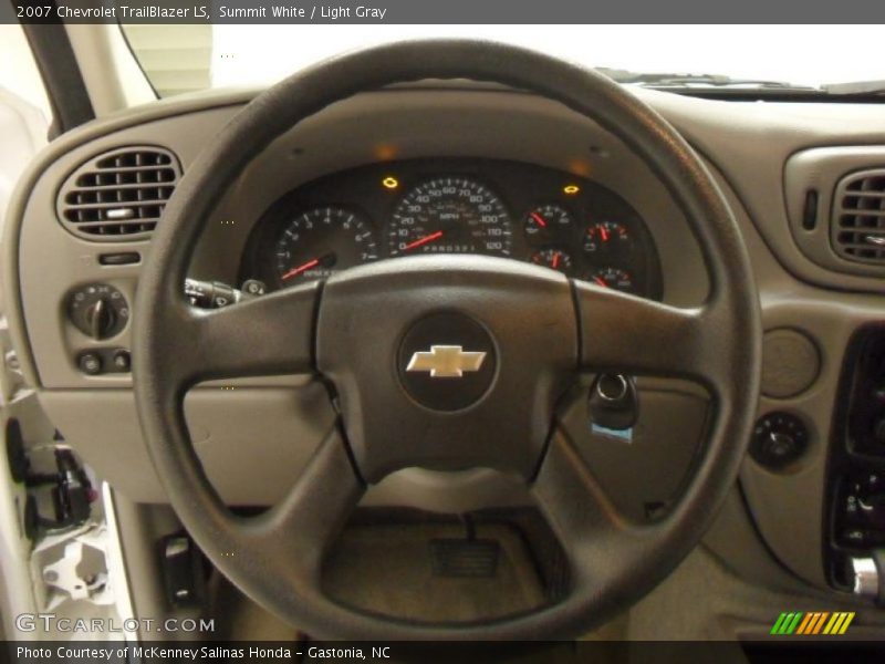 Summit White / Light Gray 2007 Chevrolet TrailBlazer LS